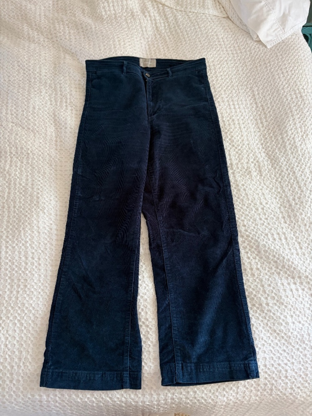 Everlane Navy Corduroy Wide Leg Pants Size 12